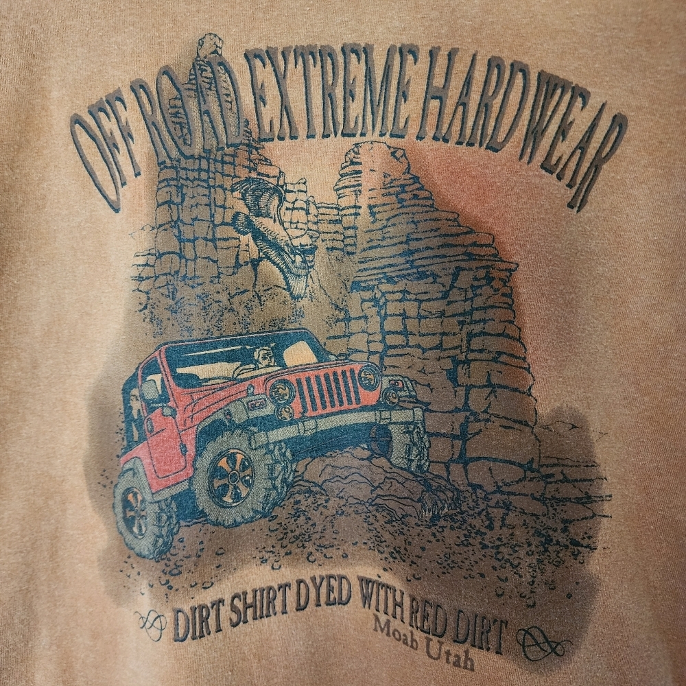 Moab Jeep Red Dirt Tee Shirt Moab, Utah Off Road Trails 4 Wheeling size XL